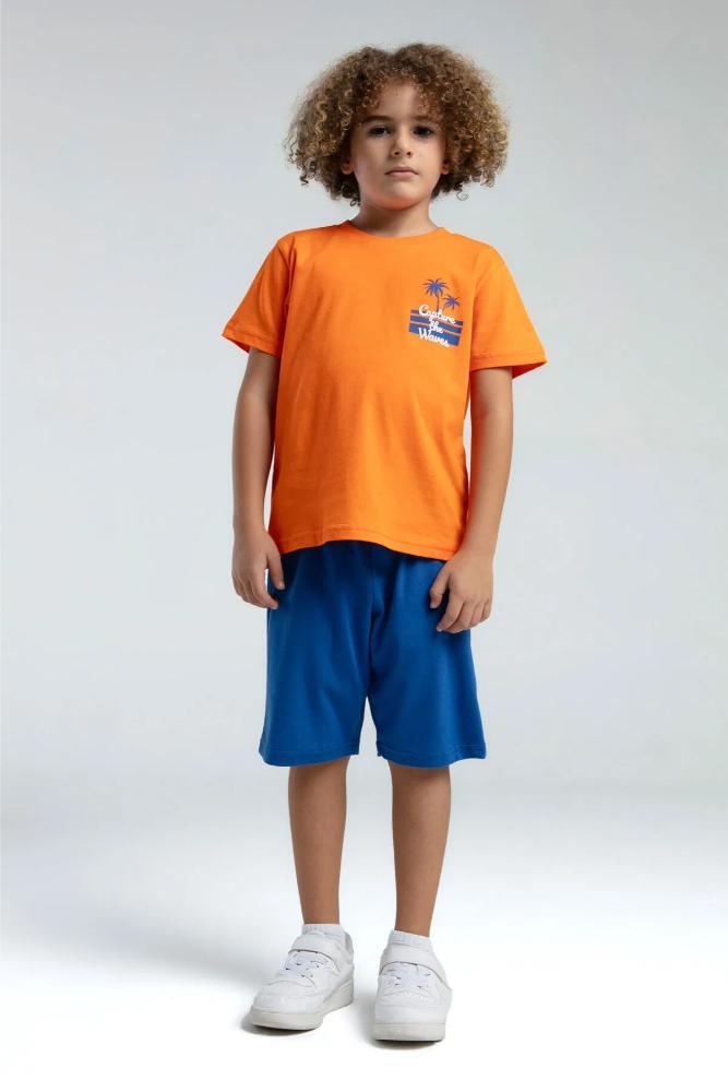 Rolly Polly Boys' Bermuda Shorts & Tee Set in Orange by Beauty Care Bag