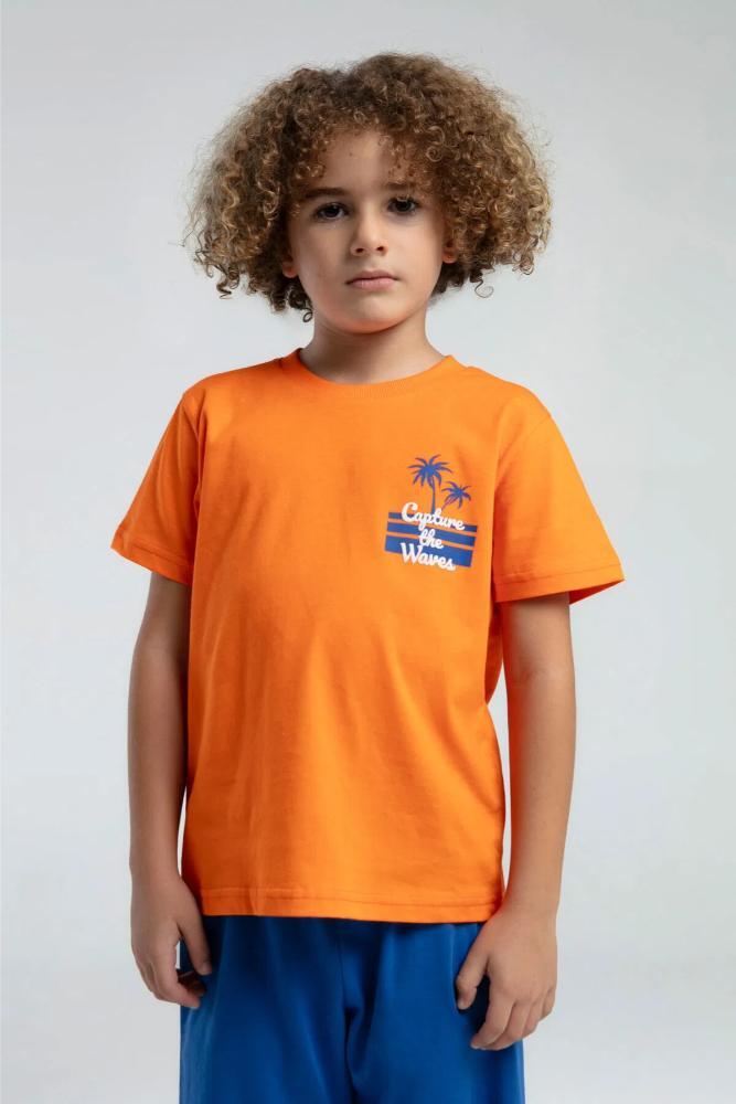 Rolly Polly Boys' Bermuda Shorts & Tee Set in Orange by Beauty Care Bag