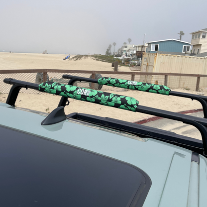 Aero Roof Rack Pad with 10' Scratch-Resistant Tie Downs(Flat Bars) by COR Surf