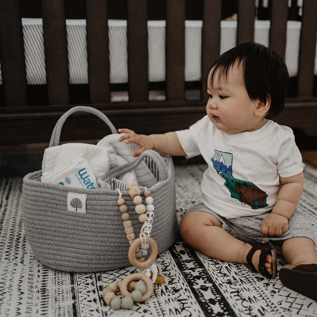 Rope Diaper Caddy by Parker Baby Co.