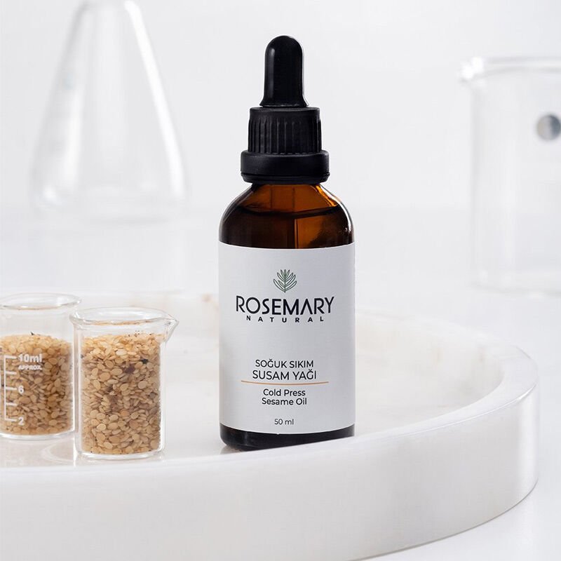 Rosemary Natural Cold Pressed Sesame Oil for Skin & Hair 50 mlBody CareTorqelo.com