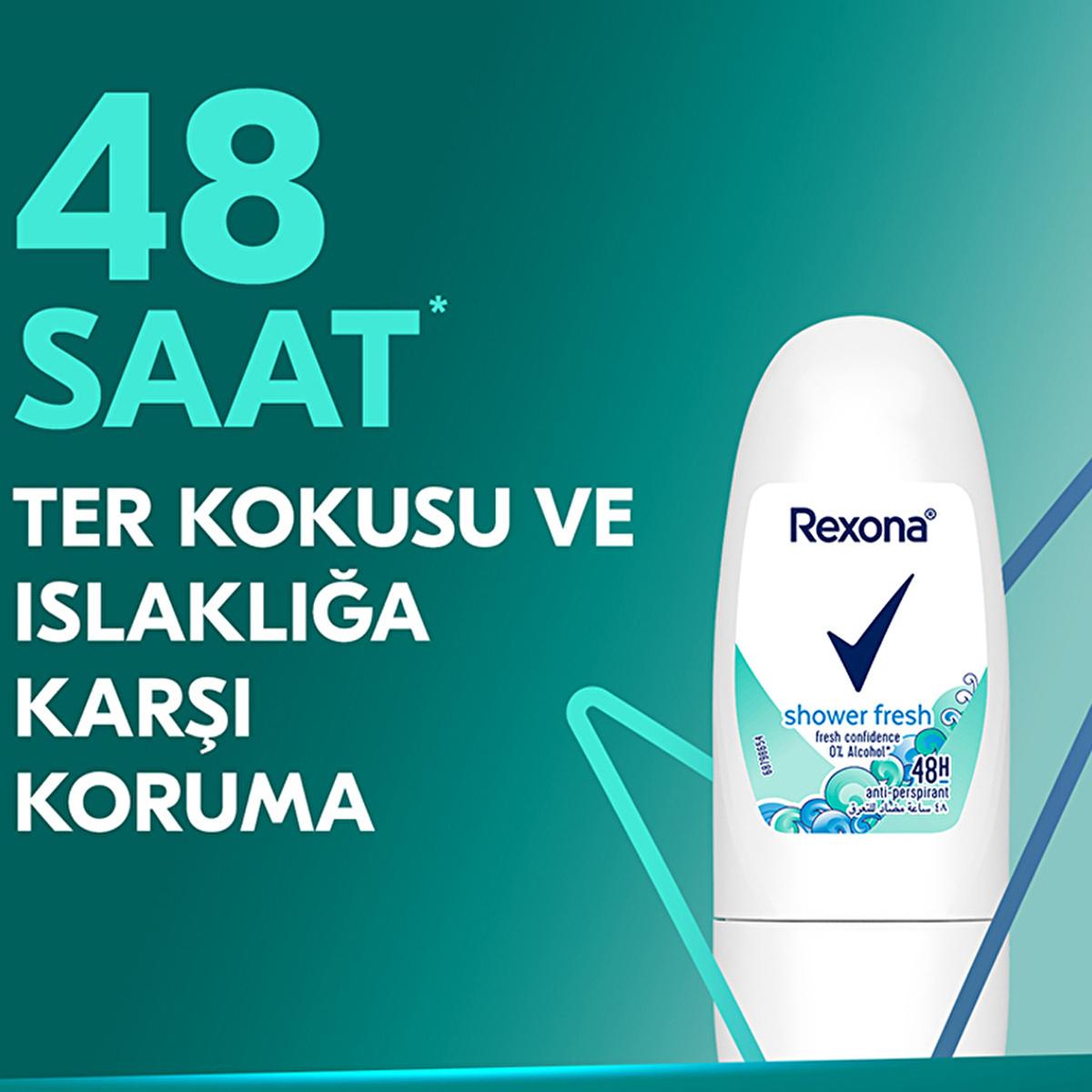 Rexona Shower Fresh Mini Roll-On Deodorant: 48-Hour Protection, Travel-Friendly, Long Lasting Antiperspirant by Beauty Care Bag