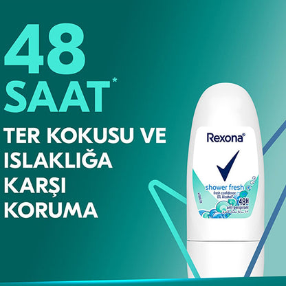 Rexona Shower Fresh Mini Roll-On Deodorant: 48-Hour Protection, Travel-Friendly, Long Lasting Antiperspirant by Beauty Care Bag