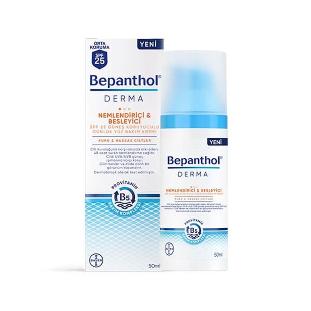 Bepanthol Bepanthol Derma Nem SPF 25 Moisturizing Face Cream - Hydrating, Nourishing, and Protecting Dry, Sensitive Skin by Beauty Care Bag