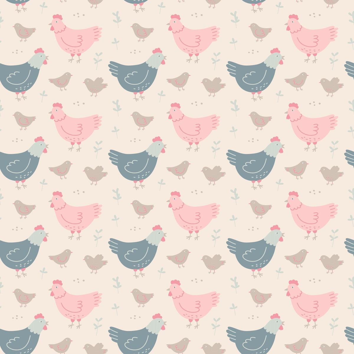 Pink Farm Hens Bamboo Ruffle Romper by Sweet Bamboo