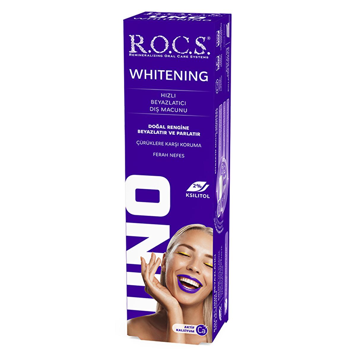 Rocs Uno Whitening Toothpaste with Calcium & Xylitol - 74g by Beauty Care Bag