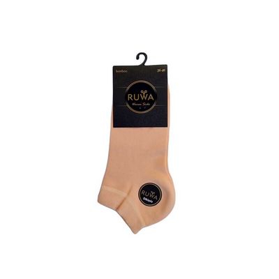 Ruwa 201 Women's No-Show Socks Breathable Orange 1 Pair by Beauty Care Bag
