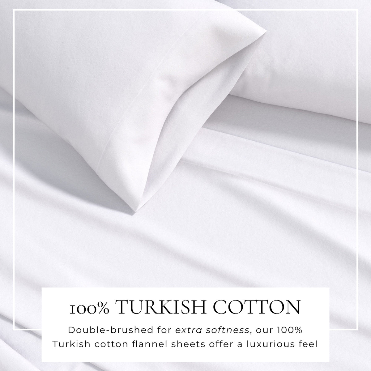 Cotton Solid Flannel Sheet - Nordic Collection by Great Bay Home