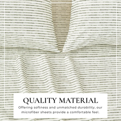 Striped Sheet Set - Evette Collection by Great Bay Home