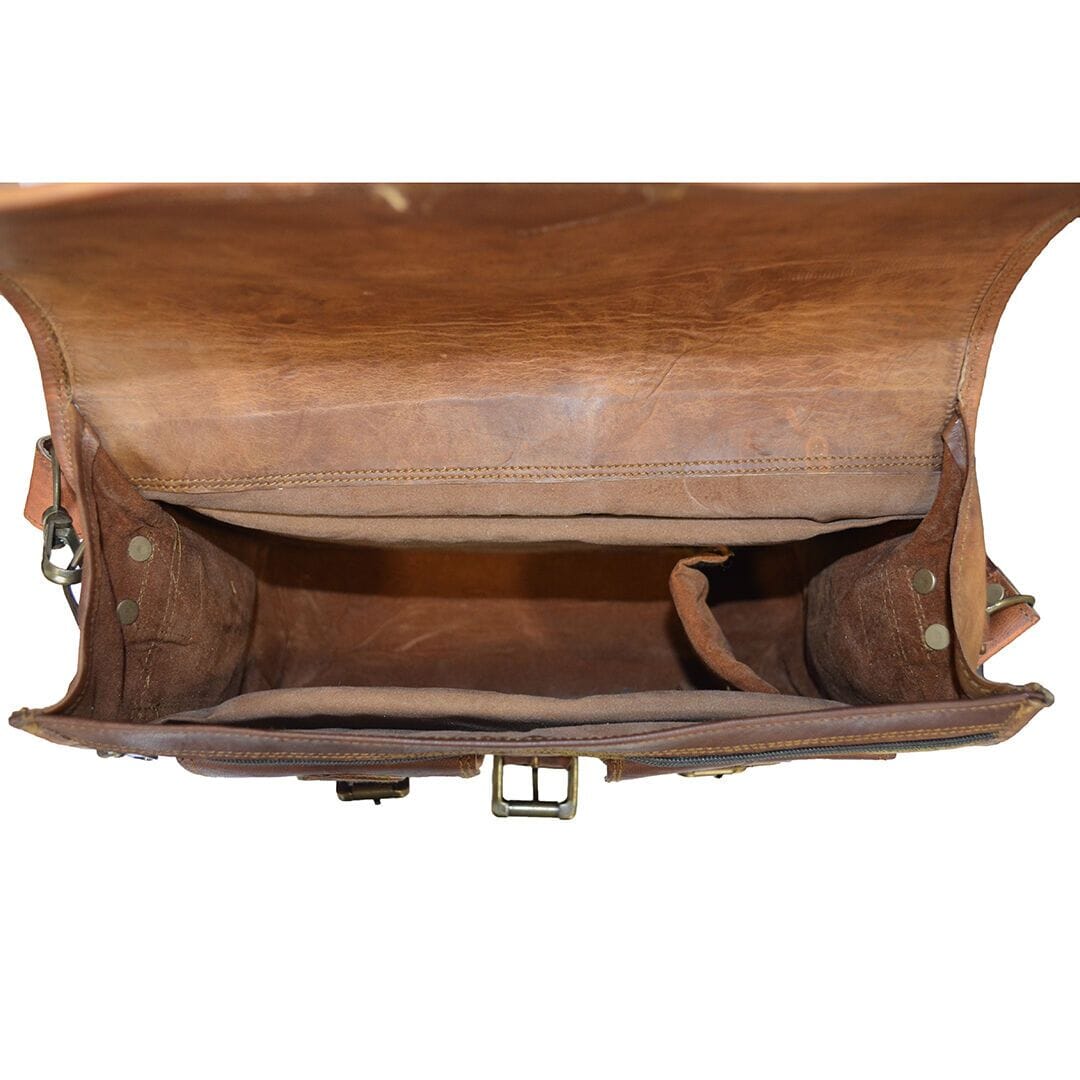 The Pedro Camera Satchel by Classy Leather Bags