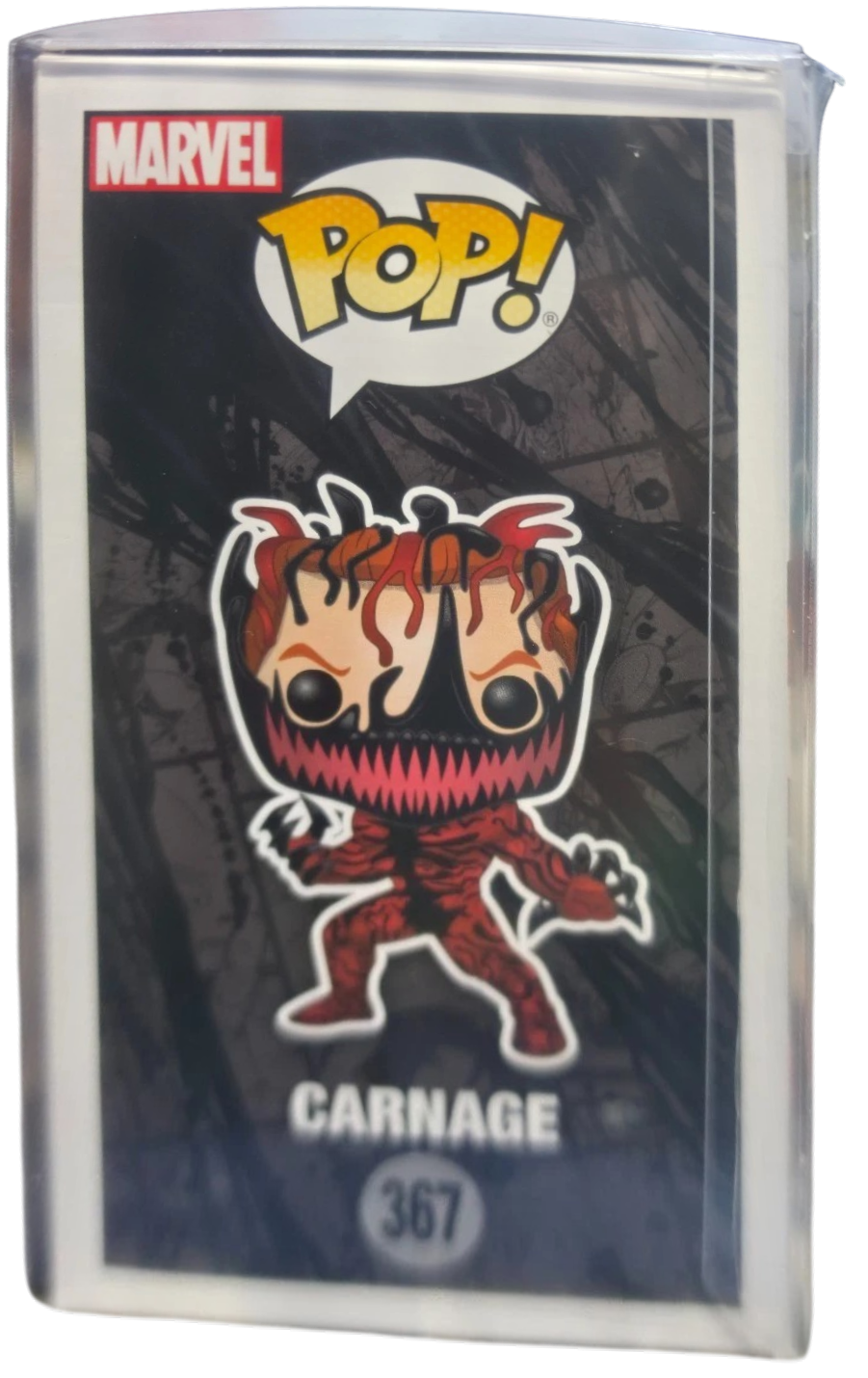 Funko Pop: Marvel -Spiderman Carnage#367 Sam De La Rosa Autographed w/COA by Balec Group