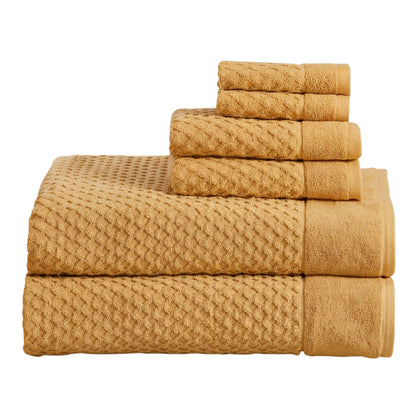 Cotton Diamond Waffle Weave Bath Towel Set - Grayson Collection by Great Bay Home