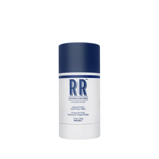 Reuzel Solid Face Wash Stick - Clean & Fresh Scent, 50g - Convenient Men's Grooming Face Wash by Beauty Care Bag
