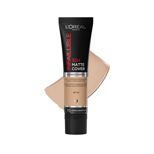 Loreal Paris Infaillible 32H Matte Cover Foundation - Long Lasting High Coverage Makeup for Matte Finish by Beauty Care Bag