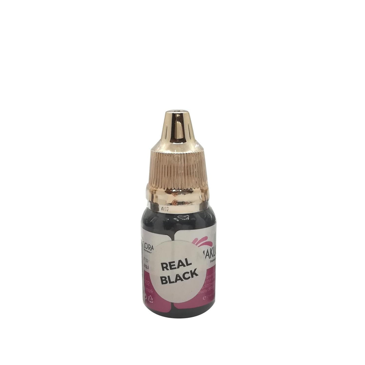 Maklora Permanent Makeup Dye MKL-01 Real Black 12 ml - Long-Lasting Cosmetic Pigment for Professionals by Beauty Care Bag