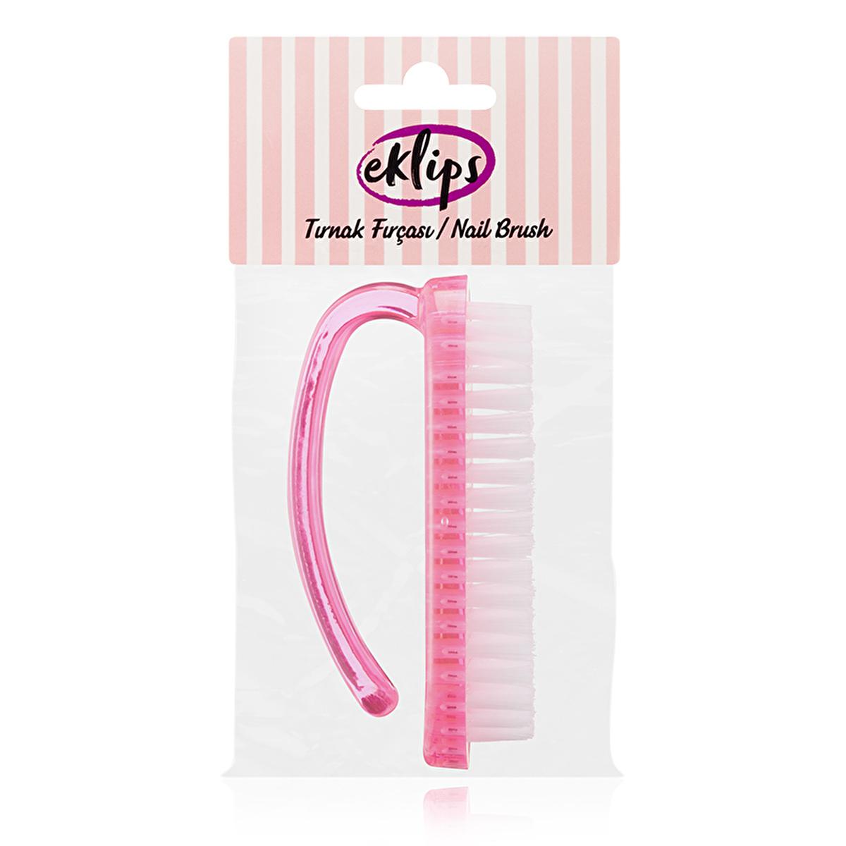 Eklips Nail Brush: Effective Fingernail & Toenail Cleaning Brush for Manicures, Pedicures - Portable Nail Hygiene by Beauty Care Bag