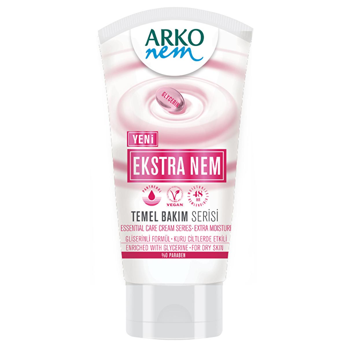 Arko Nem Ekstra vegan moisturizer for dry skin, 2.03 fl oz