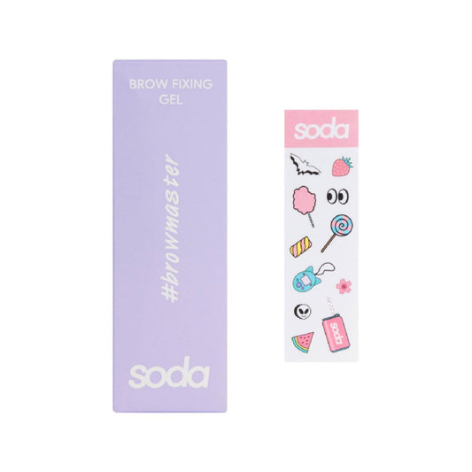 Soda Brow Fixing Gel 5 ml - Eyebrow Gel for Groomed Brows by Beauty Care Bag