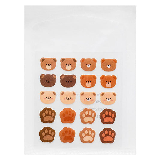 Bee Beauty Bear Design Acne Pimple Patch - 20 Count Hydrocolloid Bandage with Tea Tree Oil, Cooling & Non-Medicated, Acne Spot Treatment by Beauty Care Bag