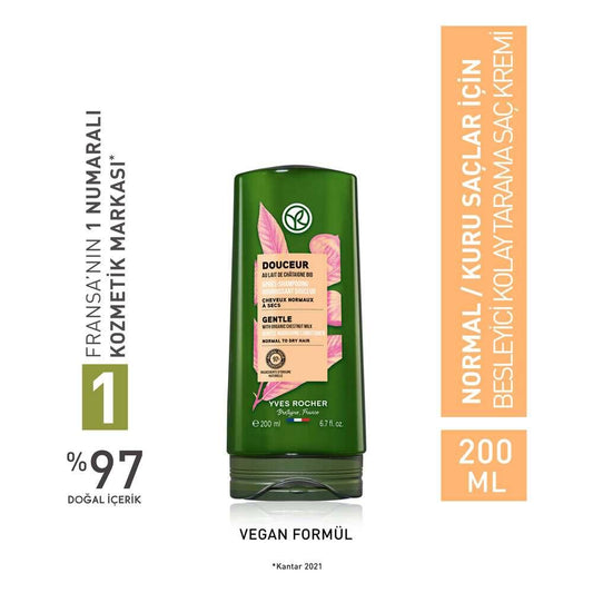 Nourishing hair cream with organic chestnut milk