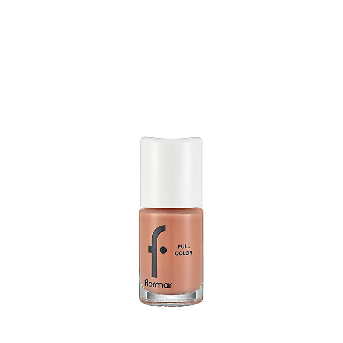 Flormar Full Color nail polish in FC45 Peach Sparkler