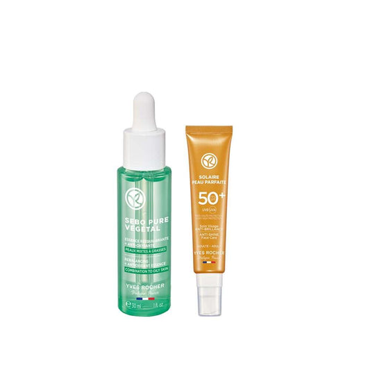 Karma Skincare Set for Oily Skin - Deep Cleansing & Sun Protection - SPF 50+ Anti-Shine by Beauty Care Bag