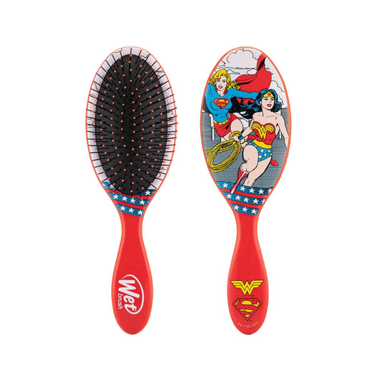 Wet Brush Justice League Supergirl And Wonder Woman Hair Brush - Unique Detangling Brush for Fans of DC Comics Superheroines by Beauty Care Bag