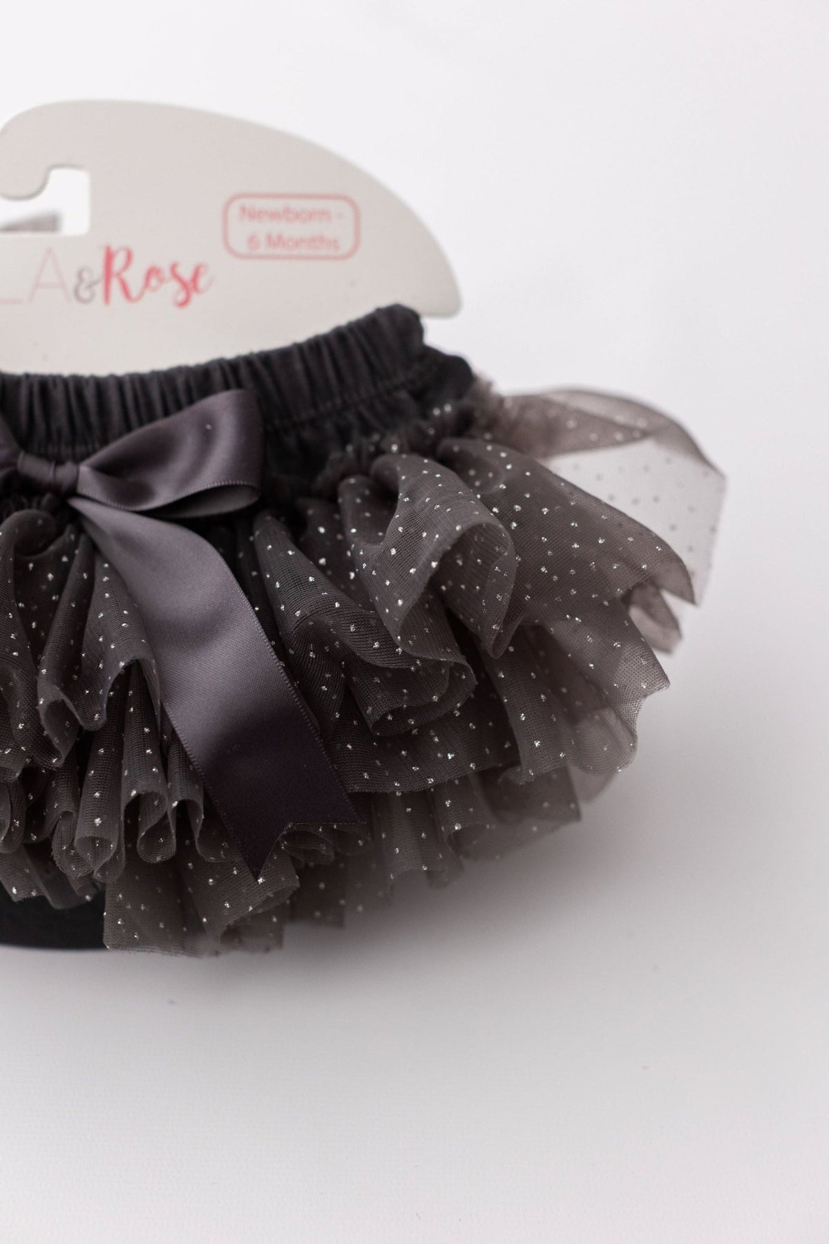 SALE Charcoal & Silver Glitter Ruffle Tutu BloomerTutu BloomerTorqelo.com