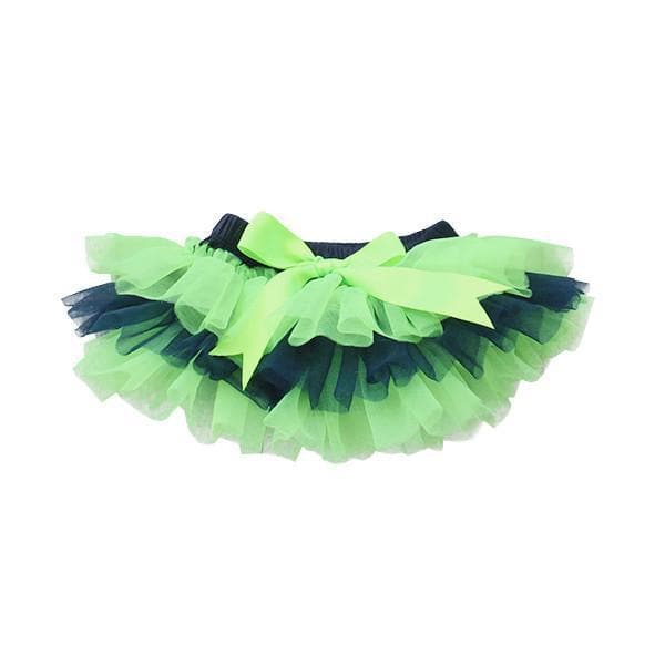 SALE Game Day Navy and Neon Green Ruffle Tutu BloomerTutu BloomerTorqelo.com