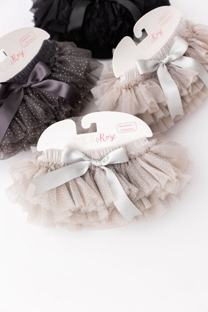 SALE Silver Glitter Ruffle Tutu BloomerTutu BloomerTorqelo.com