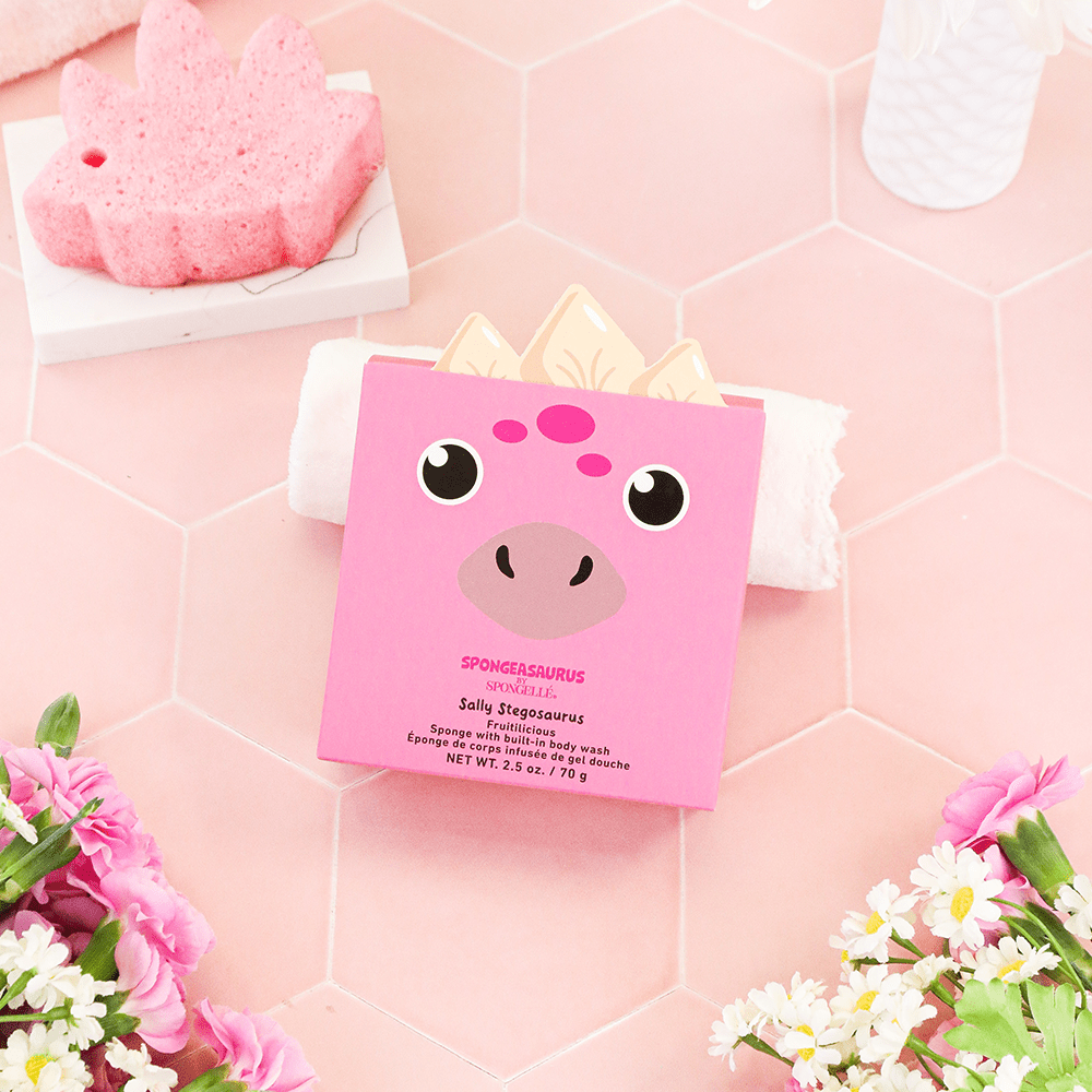 Sally Stegosaurus | Spongeasaurus Dinosaur BufferBody Wash Infused BufferTorqelo.com