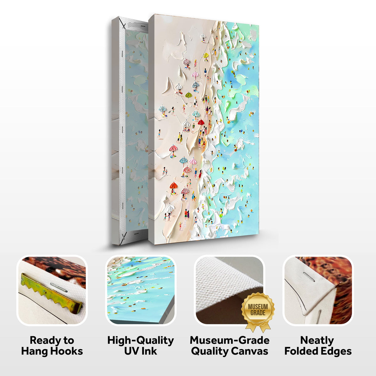 Beachfront Painting Coastal Wall Art by Tailored Canvases