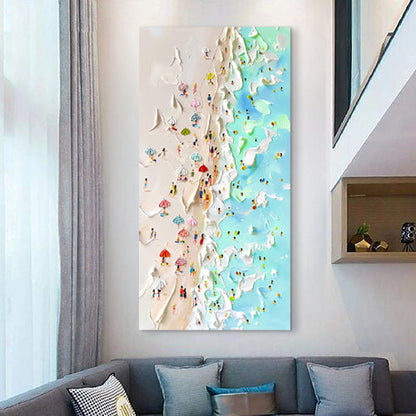 Beachfront Painting Coastal Wall Art by Tailored Canvases