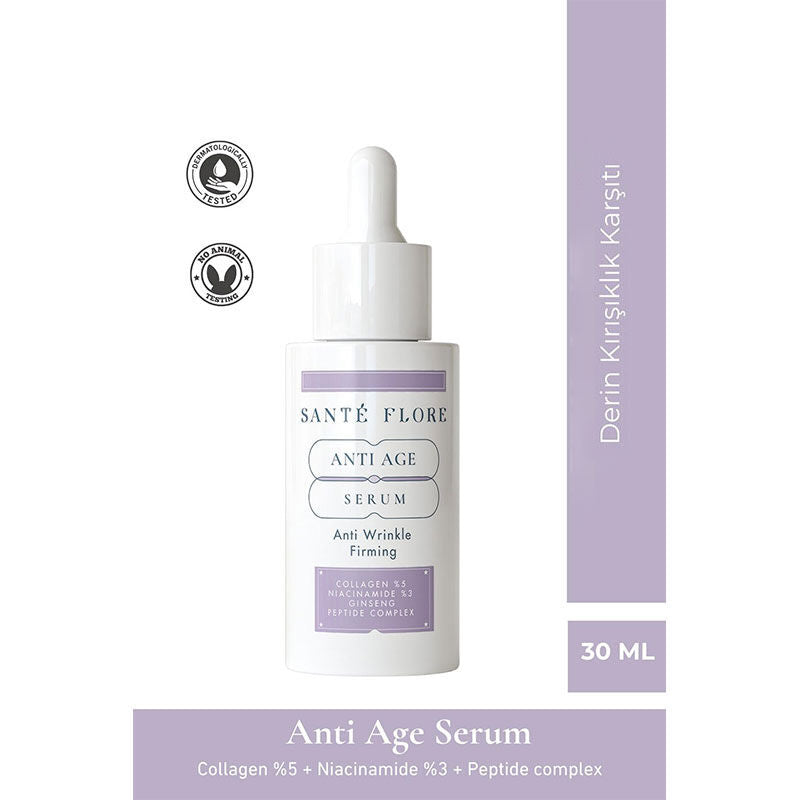 Sante Flore Anti-Aging Serum with Collagen & Hyaluronic Acid 30ml by Beauty Care Bag