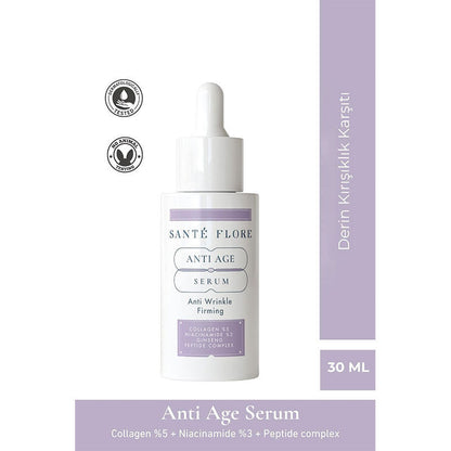 Sante Flore Anti-Aging Serum with Collagen & Hyaluronic Acid 30ml by Beauty Care Bag