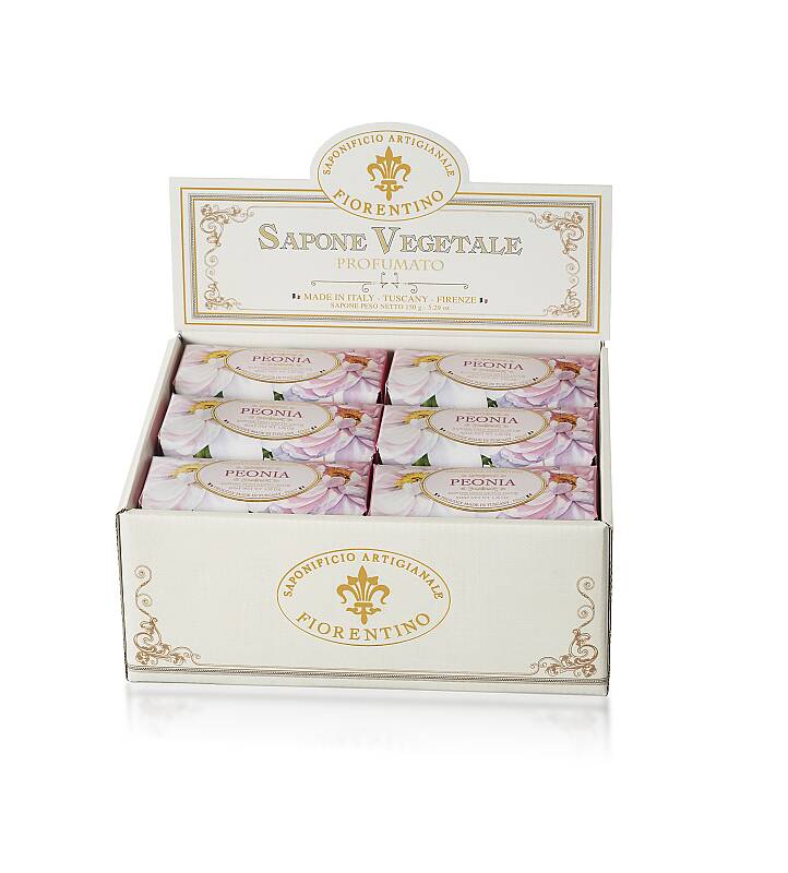 Saponificio Artigianale Fiorentino Peony Soap 150g by Beauty Care Bag