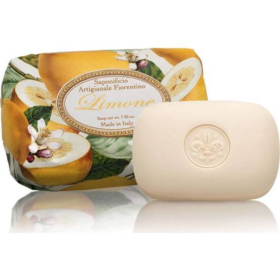 Saponificio Artigianale Fiorentino Lemon Vegetable Soap 200g by Beauty Care Bag