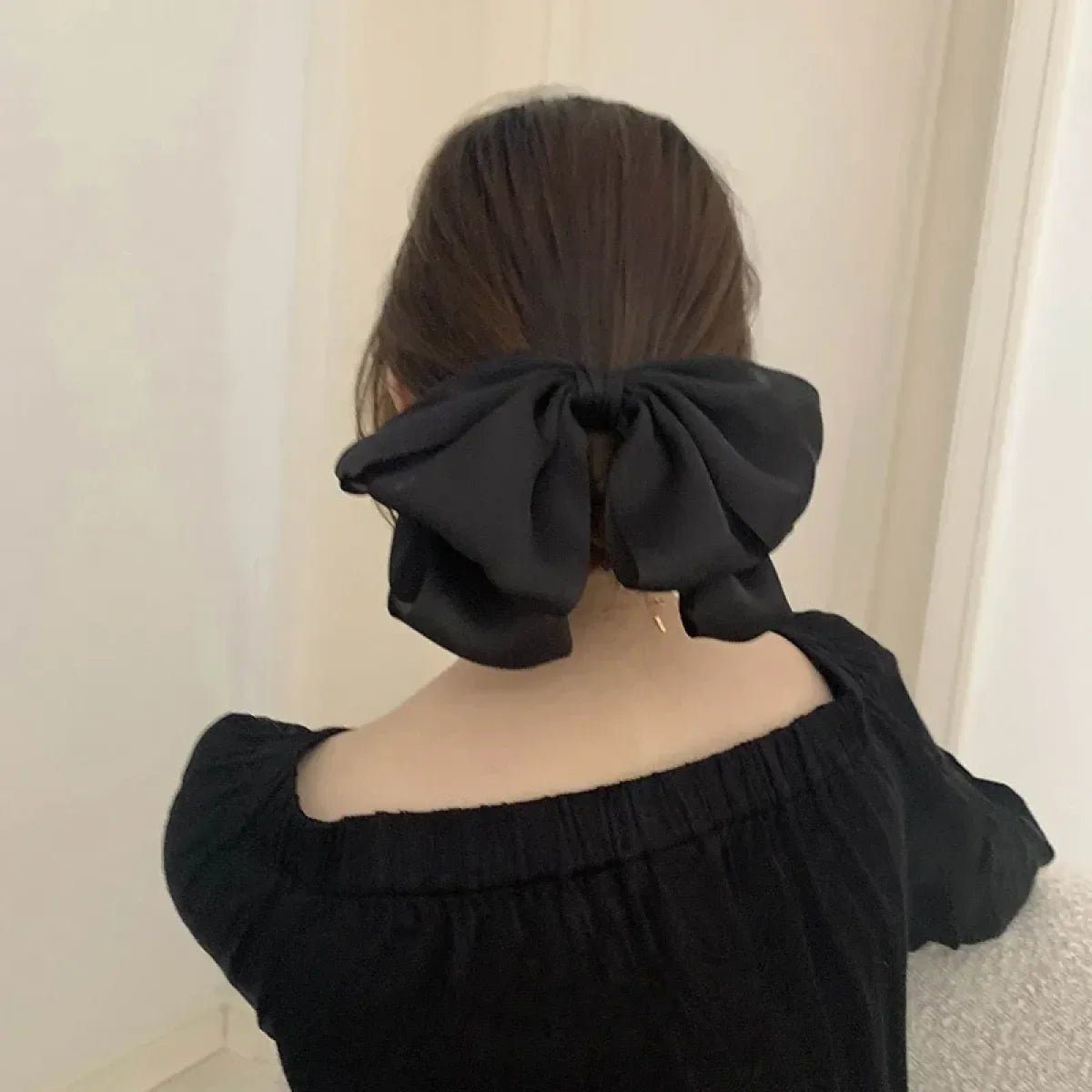 Satin Bow Ribbon Hair ClipHair AccessoriesTorqelo.com