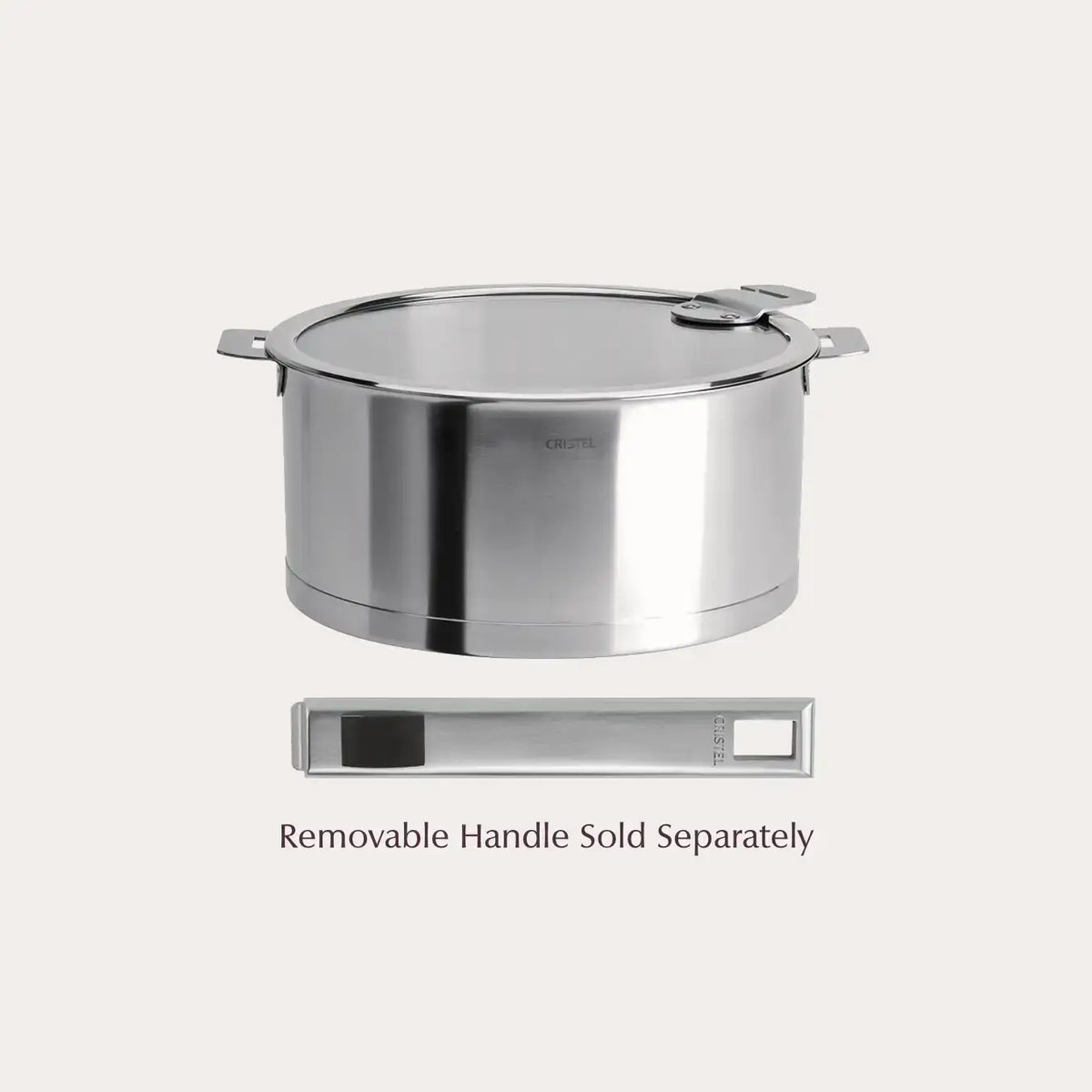 Saucepan with Lid by CRISTEL USA