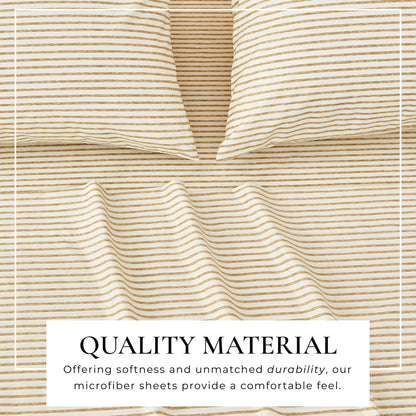 Striped Sheet Set - Evette Collection by Great Bay Home