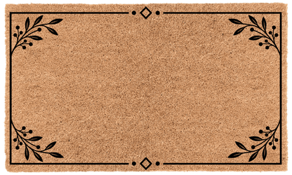 Scandinavian Border Personalized Coir MatTorqelo.com