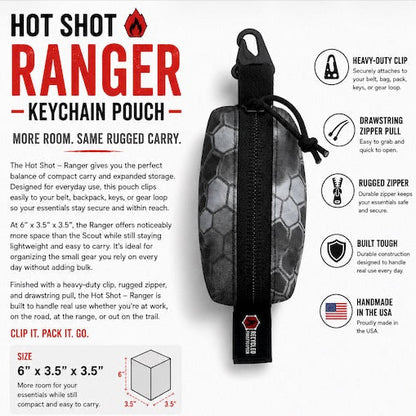 Hot Shot - Ranger - Keychain Pouch by Recycled Firefighter