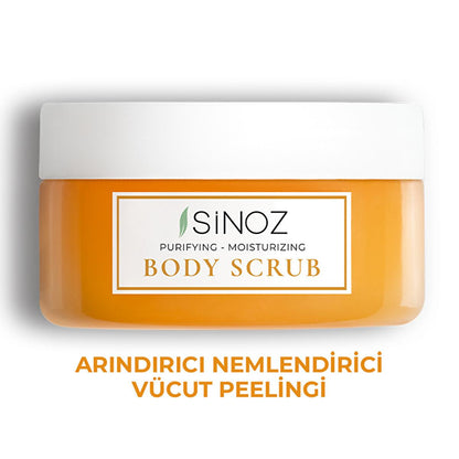 Sinoz Gold Aura Body Scrub - Exfoliating Sea Salt Scrub for Smooth, Moisturizing Skin - Natural Oils & Vitamin E by Beauty Care Bag