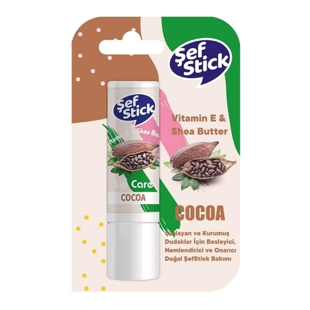 Sef Stick Cocoa Lip Balm Deeply Moisturizing Care 4.8g by Beauty Care Bag