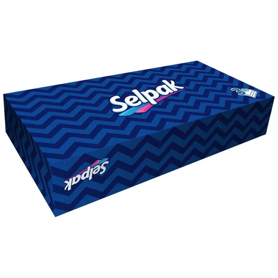 Selpak Soft and Durable Facial Tissues Box - 50 Count by Beauty Care Bag
