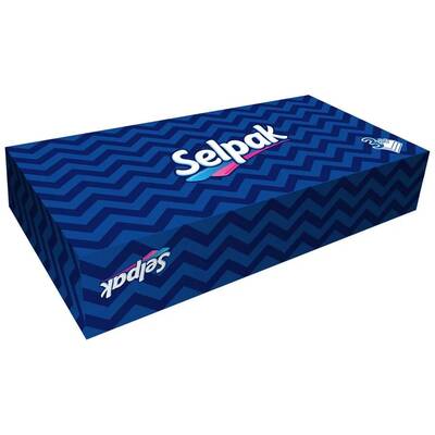 Selpak Soft and Durable Facial Tissues Box - 50 Count by Beauty Care Bag