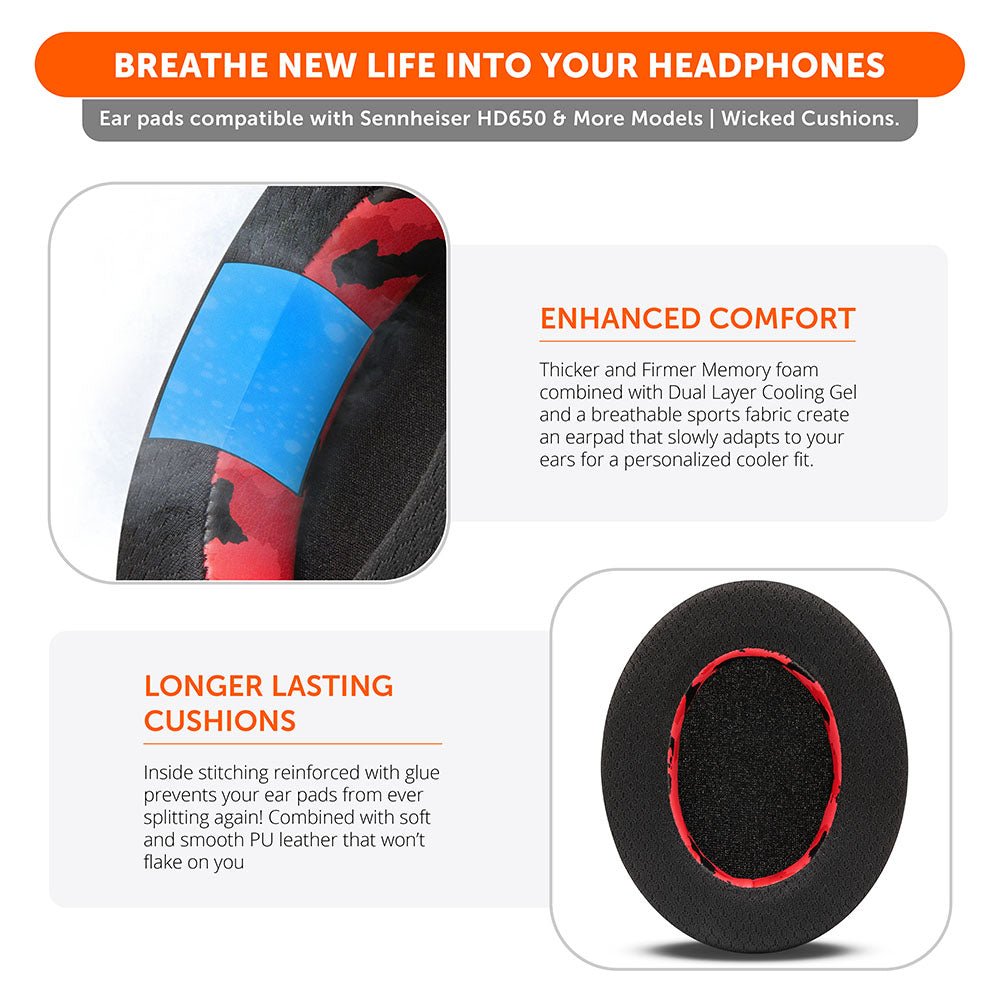 Sennheiser HD6XX & HD600 Gel Earpads - WC FreeZe HDCooling Gel Ear PadsTorqelo.com