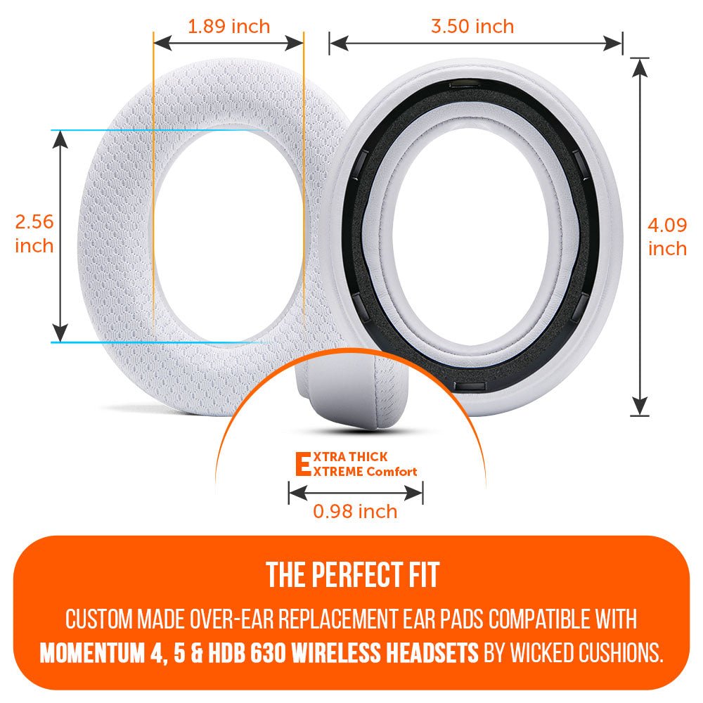 Sennheiser Momentum 4, 5 & HDB 630 Earpads - WC FreeZe Cooling GelCooling Gel Ear PadsTorqelo.com
