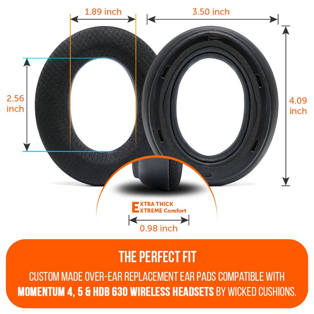 Sennheiser Momentum 4, 5 & HDB 630 Earpads - WC FreeZe Cooling GelCooling Gel Ear PadsTorqelo.com