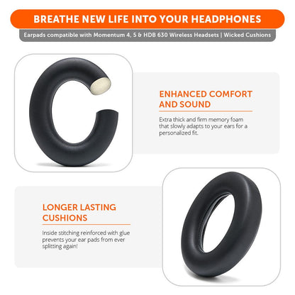 Sennheiser Momentum 4, 5 & HDB 630 Earpads - WC PadZ Momentum 4, 5 & HDB 630Ear PadsTorqelo.com